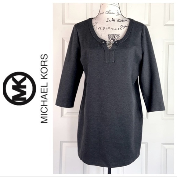 Michael Kors Gray Pullover Dress - Picture 2 of 8